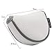 Big Teeth Small Golf Putter Cover Half Mallet Mini Golf Headcover Club Head Protector Magnetic Closure for Scotty Cameron Taylormade Odyssey Club (White)