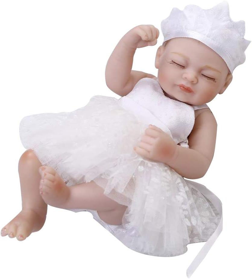 Prezzo CHENG Simulazione Bambola Morbido Silicone rinascita Bambole Realistico Impermeabile Carino Bambino Bambini Regalo di Compleanno,White,25cm Offerte