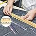 12 Pack Wooden Rulers Student Measuring rulers 2 Scale for School/Office/Wood Ruler(12Inch and 30CM)