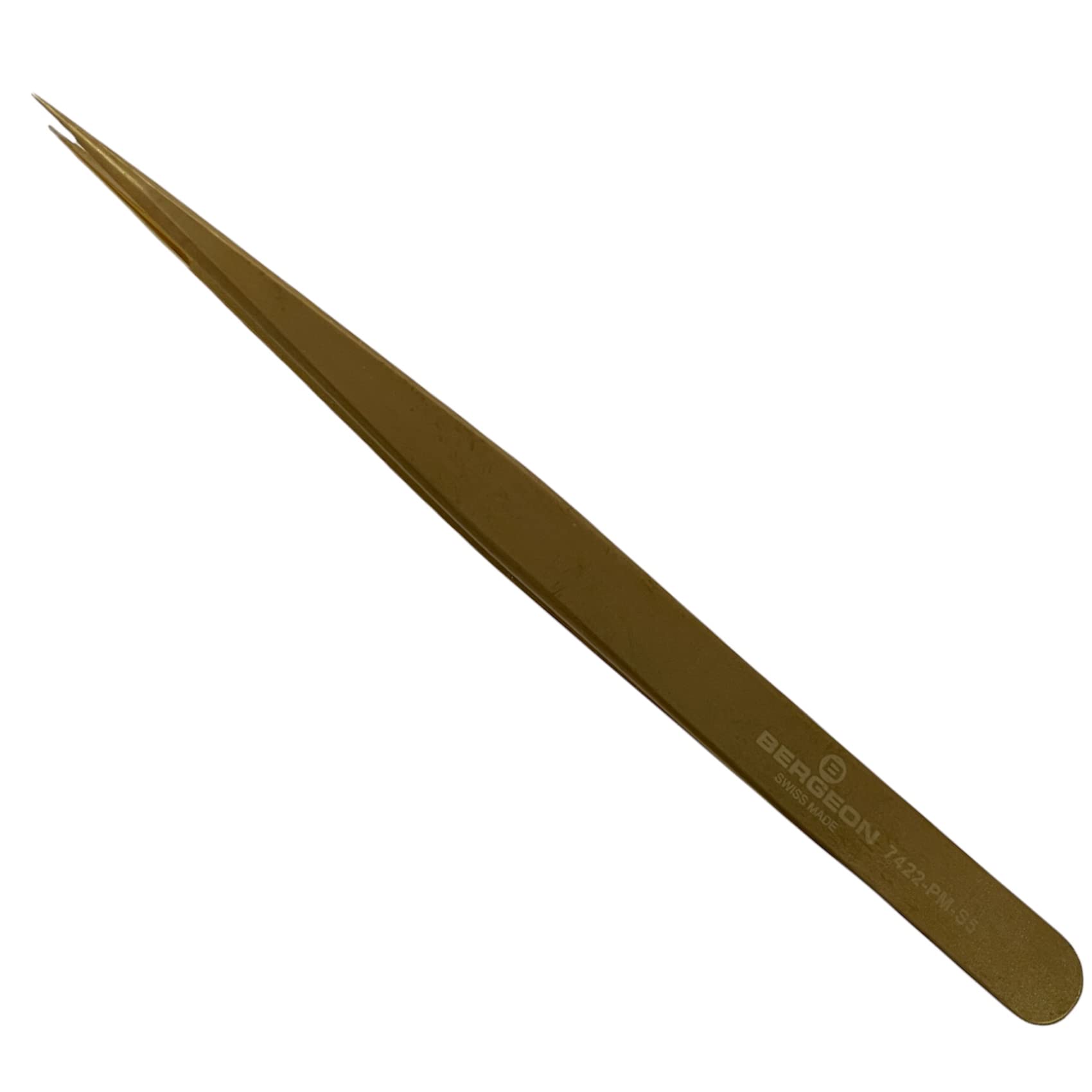 Bergeon 7422-PM-S5 Tweezers Type S5, Thin, Brass, 100% nonmagnetic Watch Tool