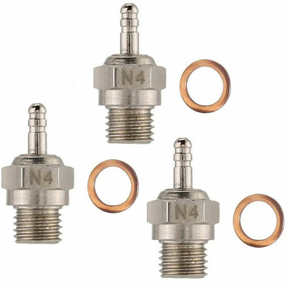 Photo 1 of 3Pack N4 Super Duty Medium Glow Plug For Traxxas 3232X 1/10 T-Maxx 2.5/3.3