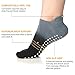 CozTake Grip Socks for Yoga Pilates Barre Dance Ombre Dyed Non Slip Socks Women Grey