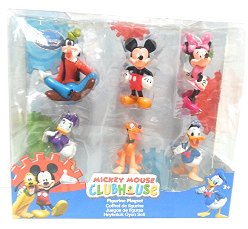 Disney Collection Mickey Mouse Clubhouse 6 Piece Figurine Playset or Cake Toppers Figure Set