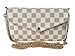 Womens Monogram Canvas Flap Purse Small Chain Cross Body Bag (white)