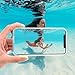LONTECT Compatible iPhone Xs Max Waterproof Case Slim Thin Clear Full Body Protection Dust/Snow Proof Shockproof Built-in Screen Protector Cover Case for Apple iPhone Xs Max 6.5 2018, Transparent