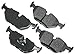 Akebono EUR396 Euro Ultra Premium Ceramic Disc Brake Pad Kit , GREY
