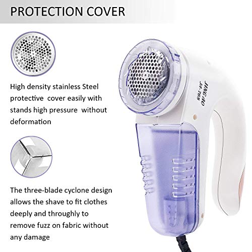 Fabric Shaver- Lint Remover sweater shaver with replace blades and 1 brush Electric Fabric Clothes Shaver Quickly and Effectively Remove Fuzz, Lint