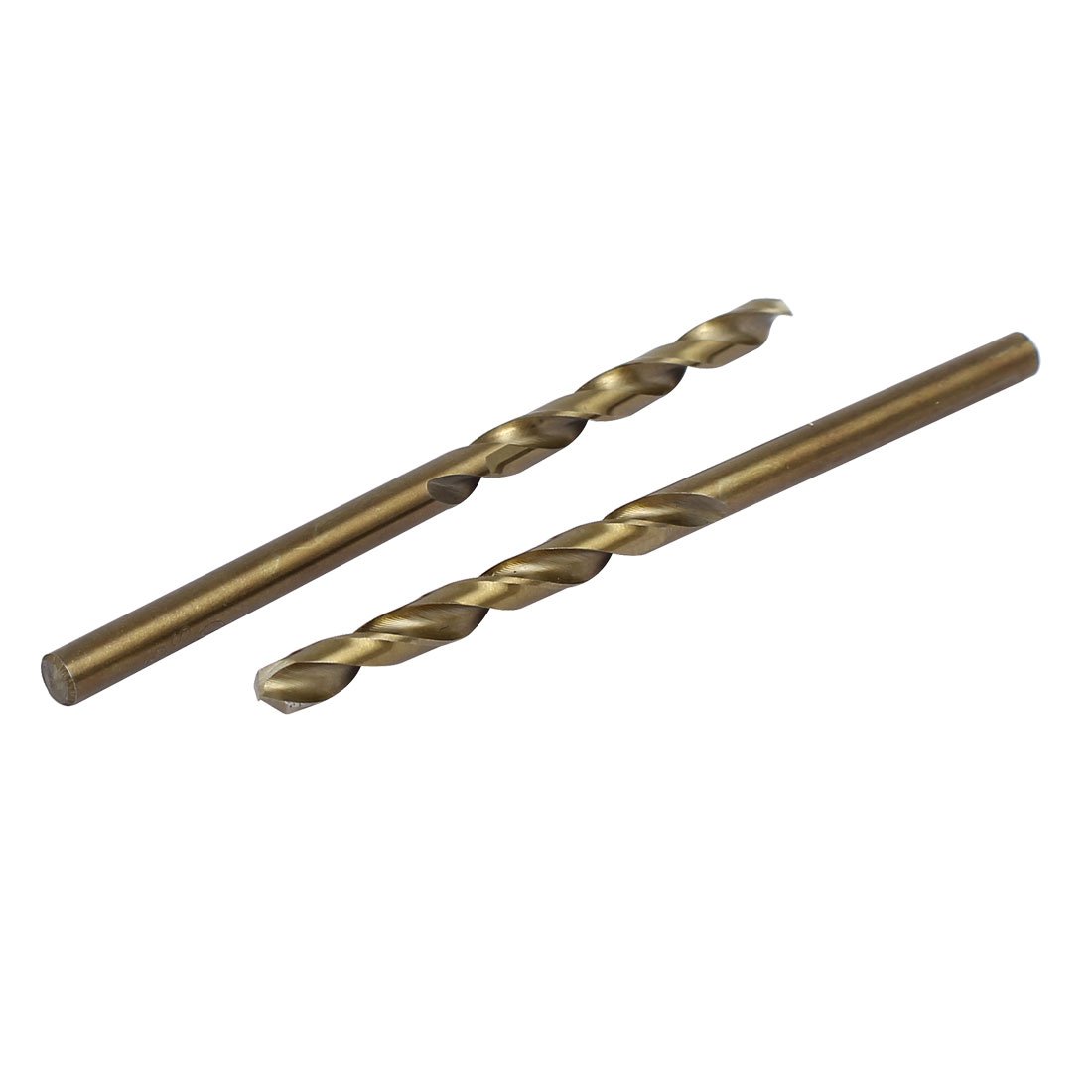 Sourcingmap 4.3mm Drilling Dia High Speed Steel Cobalt Metric Spiral Twist Drill Bit Rotary Tool for Hardened Metal, Stainless Steel, Cast Iron and Plastic 2pcs
