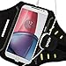 iGadgitz Black Water Resistant Lightweight Neoprene Sports Jogging Gym Armband for Motorola Moto G 4th Generation XT1622 (Moto G4) & Moto G4 Plus XT1644 with Key Slot