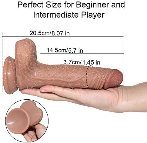 BaiNE DiDi 8 inch Real Feel Skin Body Care Tool with Suction Cup for Hand-Free Play BaiNE DiDi