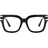 Zeelool Square Blue Light Glasses for Woman Retro Designer Eyeglasses Frames Fashion Computer Fake Eyewear Glasses Lidia