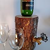 Wine Dispenser, The Original Real Wood Log Wine Dispenser, New and Improved!
