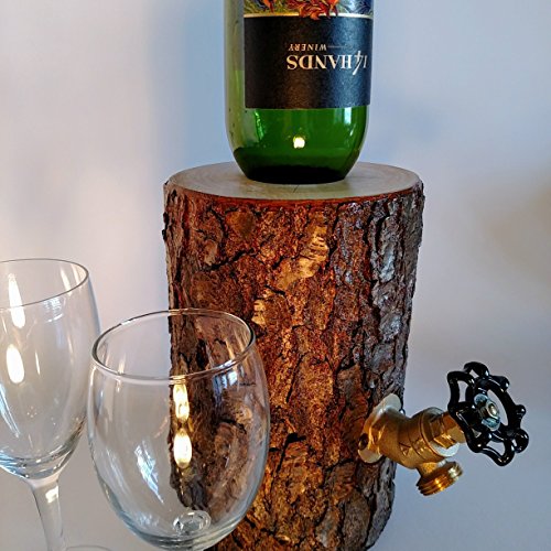 Wine Dispenser, The Original Log Wine Dispenser - New and Improved! Patent Pending
