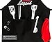 BBQ Aprons for Men with Pockets, Grill Master Apron for Men, Grilling Aprons, Barbeque Aprons, Fathers Day, Valentines Day, Birthday Gifts for Dad, Funny Chef Aprons for Men