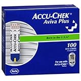 Accu-Chek Aviva Plus Blood Glucose Test Strips, 100 Count