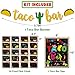 Kitticcino Taco Bar Decoration Kit - Banner Sign Tents Garland for Cinco De Mayo Mexican Fiesta Themed Party Bachelorette Bridal Shower, Housewarming