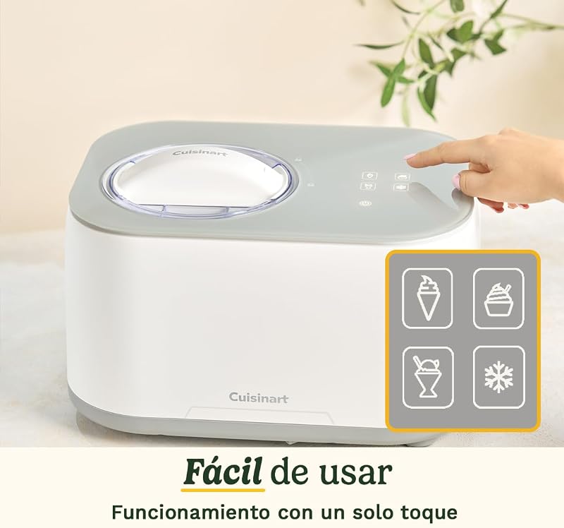 FreezeEase – Máquina Automática de Gelados; 3 Programas: Gelado, Sorvete, Iogurte; Sem pré-congelação; Pronto em 40 minutos; Função de retenção a frio, compressor de 950ml (Novo)
