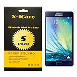 Ampiya X-iCare [5-Packs, HD Anti-Glare, Matte] for Samsung Galaxy A5 Anti-Glare/Anti-Fingerprint Screen Protectors,Anti-Oil & Anti Scratch & Bubble free & Reduce Fingerprint & No rainbow [PET Film Made in Japan], Replacement Warranty