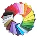 Supla 120 Sheets 24 Colors Tissue Paper Bulk Wrapping Tissue Paper Art Rainbow Tissue Paper 20 x 26