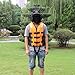 Yosoo Children and Adult Life Jacket Buoyancy Aid Universal Swimming Boating Kayaking Life Vest+Whistle S-XXL 5 Sizes Suit for 25-110 KG (Orange, L)