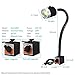 Magnetic Base Light Cob Work Lamp Flexible Gooseneck Stand 20 Inch 500 Lumen 120v for Lathe Cnc Milling Drill Press Sewing Machine Industrial Lighting