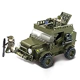 Sluban M38-B0299 Military Blocks Army Bricks Toy - Army Jeep