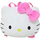 Fast Forward Hello Kitty Head Shaped Plush Backpack 10"x13"