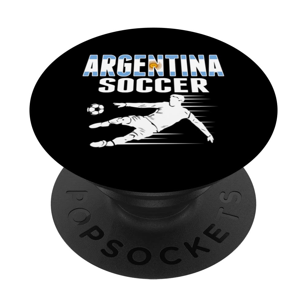Argentina Soccer Lovers Jersey Argentinian Football Players PopSockets Swappable PopGrip