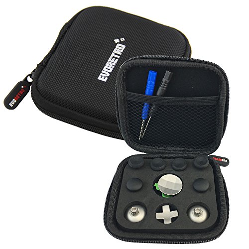 11 in 1 Controller Replacement Parts Compatible with Xbox One Controller Black | Thumb sticks Analogue Joysticks D-PadT8H Cross ScrewdriversAccessories Kit by EVORETRO - Thumbnail 2