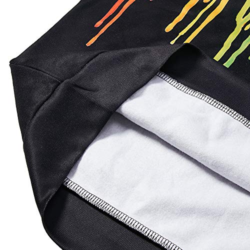 RAISEVERN Spring Autumn Kids Clothes Girls Boys Sport Sweatshirt Hoodies Unisex Long Sleeve Pullover for Casual Wear Black X-Large