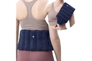 uncn Large Heating Pad Microwavable with 35" Extand Strap, Microwave Heat Pad for Cramps, Menstrual, Back, Muscle Spasms