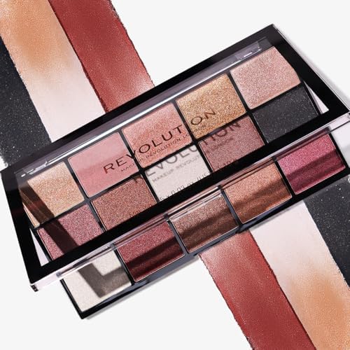 Revolution Reloaded Eyeshadow Palette, Affection, 15 Shades