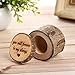 Dds5391 New Retro Rustic Wedding Lettering Rings Bearer Box Case Holder Jewelry Display