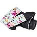 Wolven Pattern Cotton Camera Neck Shoulder Strap Belt Compatible for DSLR/SLR/Men/Women etc, Blue Rose