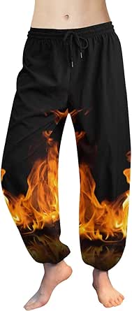 Pantalones con llamas de fuego Outlet