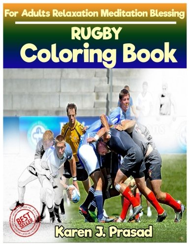 Free RUGBY Coloring book for Adults Relaxation Meditation Blessing: Sketches Coloring Book Grayscale Imag TXT