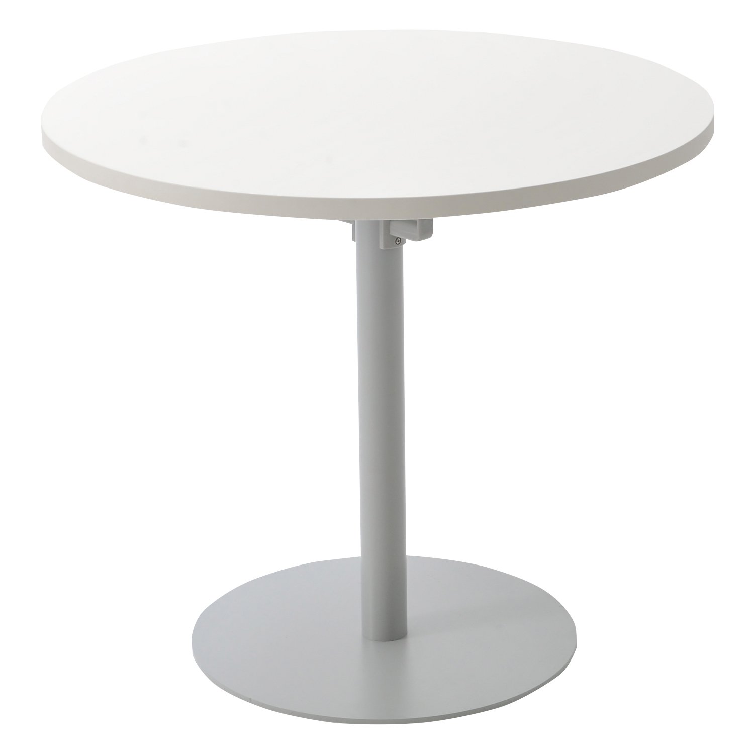 オフィスコム リフレッシュテーブル 丸型 ハンガー付き 幅800times 奥行800times 高さ700mm ホワイト