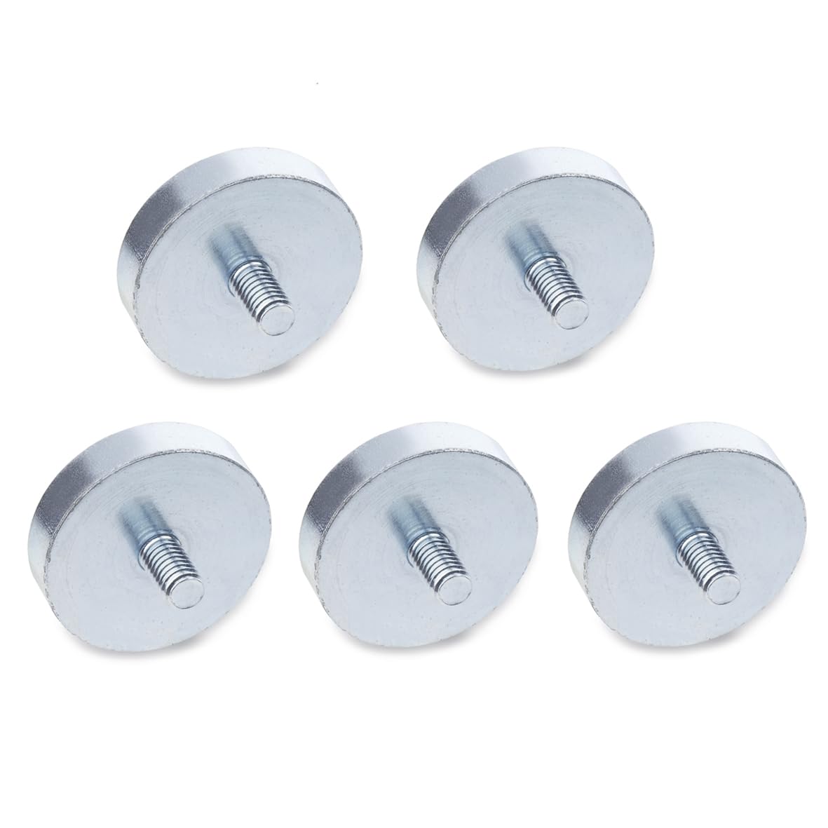 Ganter Standard Elements | Magnets with External Thread – GN 50.3 | Hard Ferrite, Silver, GN 50.3-HF-13-M3