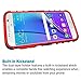 K-Xiang Galaxy S7 Case, (Armor Series) TPU Heavy Duty Dual Layer Shockproof Silicone Phone Protective Case Hybrid Kickstand Cover for Samsung Galaxy S7 2016 (Red)