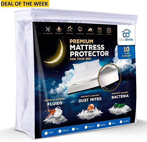 Premium Waterproof Hypoallergenic Mattress Protector TESTED by KIDS-stop ruin your mattress. Comfortable Cotton Terry Cover For Your Bed. Noiseless, Breathable, Vinyl Free. Twin Size.