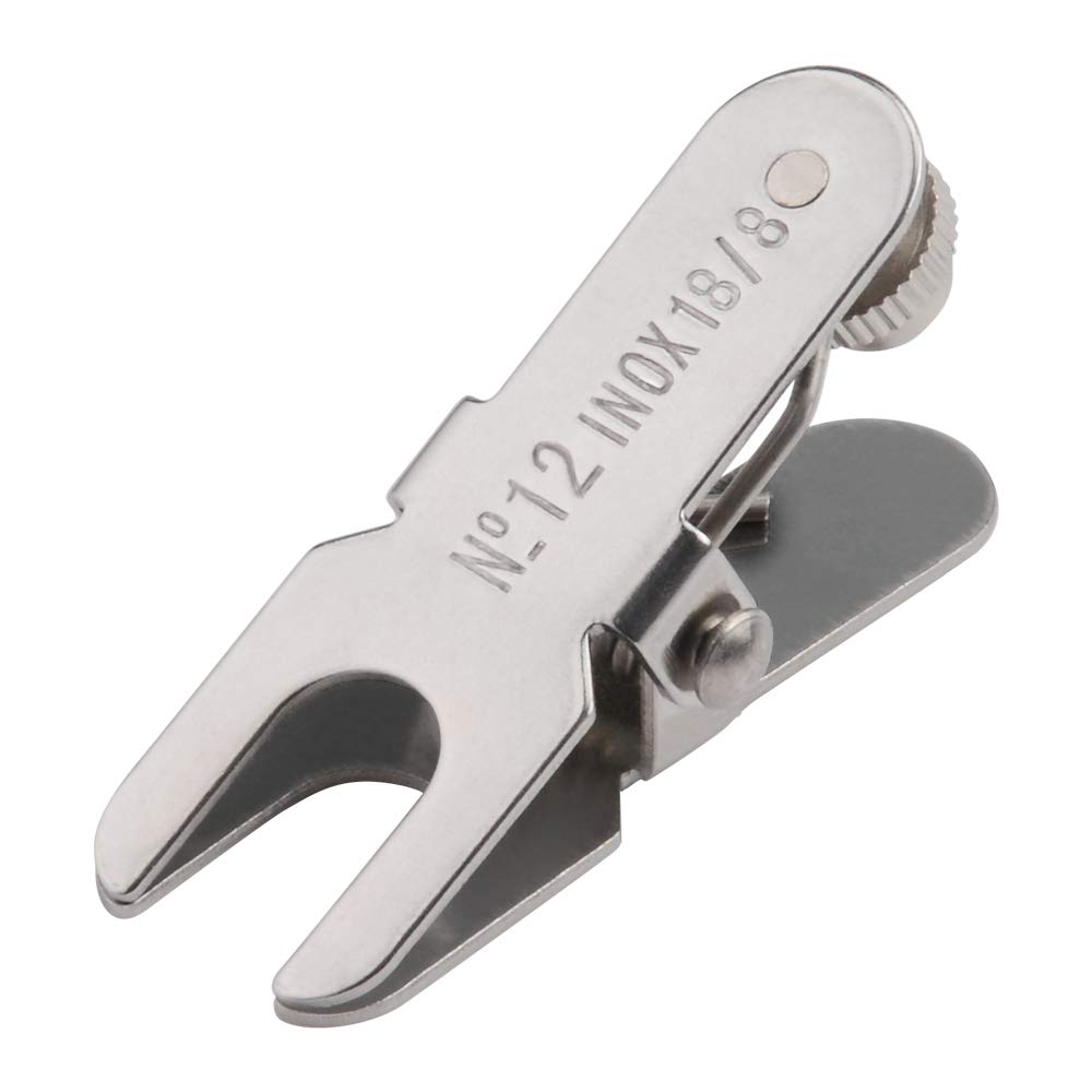 StonyLab Spherical Pinch Clamp, Stainless Steel Spherical Joint Clamp Holder with Screw Type Locking Nut for Laboratory, Size 12