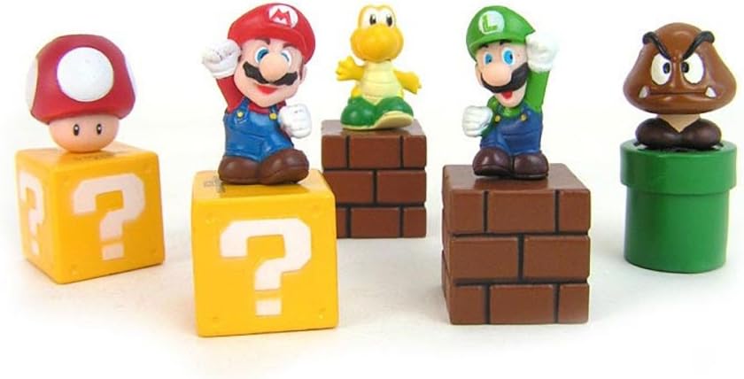 MonkeyEAT Super Mario Coin Block 2" Figures Set of 5
