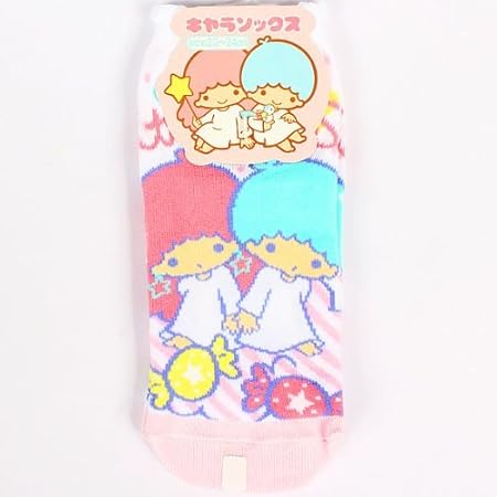 Amazon リトルツインスターズ キキララ ソックス 靴下 ビビット サンリオ 大人キャラソックス第３弾 アニメ 萌えグッズ 通販