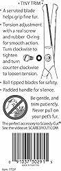 Tiny Trim 4.5" Ball-Tipped Scissor for Dog, Cat and