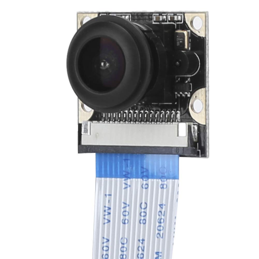 zalati Mini 1080P 5MP Night Vision Camera 130° Lens Fish Eye for Raspberry Pi 4B/3B+/3B/2B Camera Module