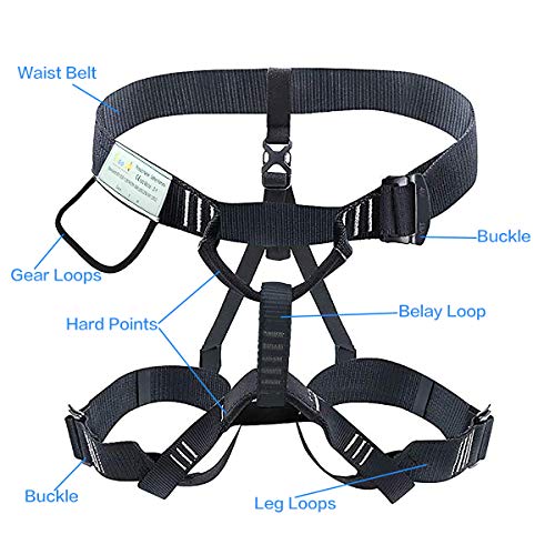 Heejo Climbing Harness Professional Mountaineering Rock Climbing Harness,Rappelling Safety Harness - Work Safety Belt