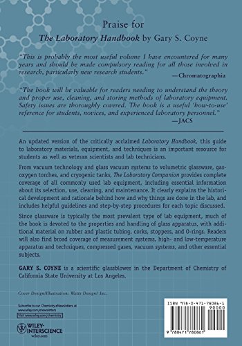 The Laboratory Companion: A Practical Guide to Materials, Equipment, and Technique