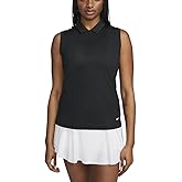 Nike Women`s Dri-Fit Victory Sleeveless Golf Polo Shirt (B(DH2312-010)/W, X-Small)