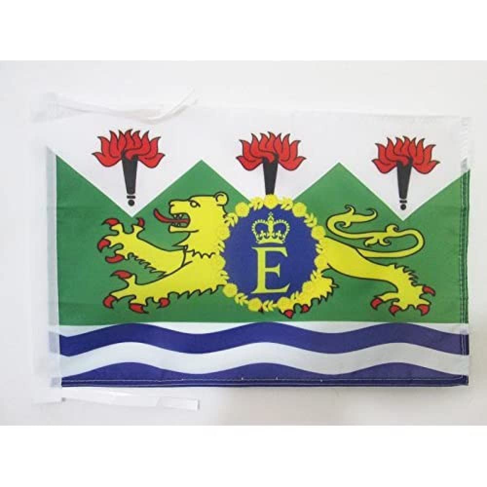 AZ FLAG - Royal Standard of Sierra Leone 1961-1971 Flag - 18'' x 12'' - 100% Polyester Sierra Leonean Kingdom Small Banner with Two Cords - Fade Resistant - Vivid Colors - 18x12 in - 45x30 Cm