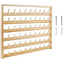Amazon.com: NW - Soporte para hilo de madera, 54 carretes para ...